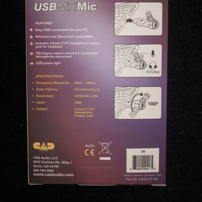 CAD USB U9 Cardioid Condenser Microphone image 2