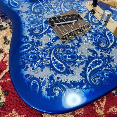 *NEW IN BOX* 2026 Fender Japan Limited Edition Indigo Paisley Telecaster, Fender Flagship Tokyo Store Exclusive Color, MIJ JD26 image 9