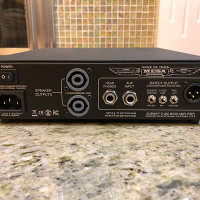 Mesa Boogie Subway D-350 Prototype Bass Amplifier image 2