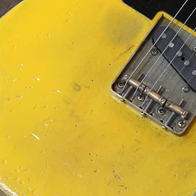 Kelton Swade 1952 Blackguard Tele Style Electric  Guitar Butterscotch Blonde Heavy Relic + Hard Case image 6