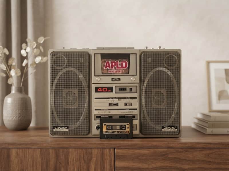 Sharp 9696H Rare Vintage Mint Boombox Getto blaster Warranty Working European image 1