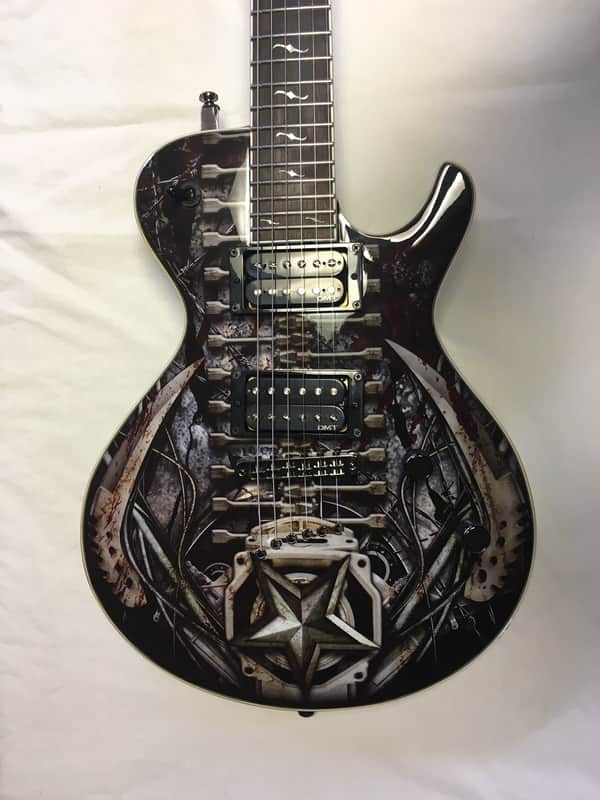 Dean Deceiver Death Machine 2014 Multi Colored custom graphics