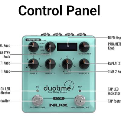NuX NDD-6 Duotime Delay 2025 - Blue image 3