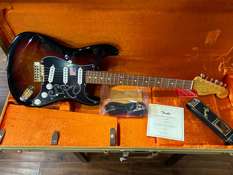 Fender Stevie Ray Vaughan Stratocaster with Pau Ferro 3-Color Sunburst #US22135706  8 lbs  5.6 oz