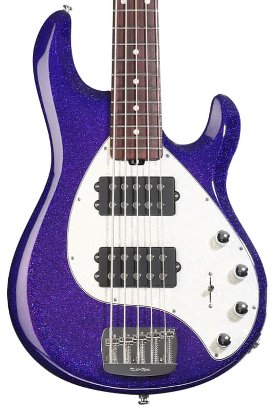 Ernie Ball Music Man StingRay 5 Special HH 5-string Electric Bass Guitar - Violet Sparkle Burst  Rosewood Fingerboard image 1