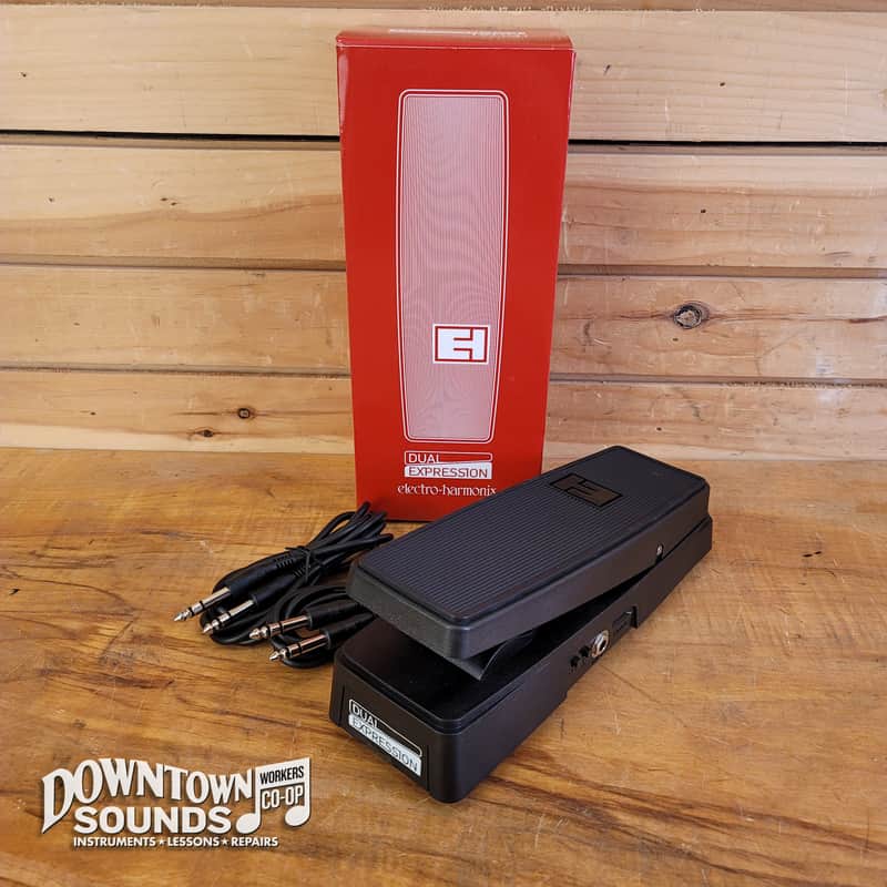 EHX Dual Expression Pedal - Dual Outputs with separate controls, 2 TRS Cables image 1