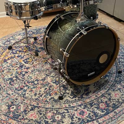 Tama Performer MBS42S 4-Piece Shell Pack *Includes Ahead Cases - Molten Steel Blue Burst image 4