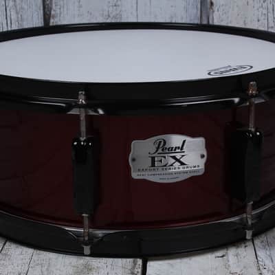 Pearl EX Export Series 6 Piece Drum Set with 22 Bass Wine Red w Black Hardware image 8