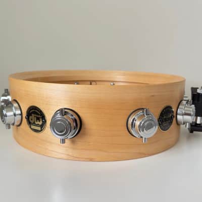 Rare 4.5x14" DW Craviotto Solid Shell Maple Snare Drum image 11
