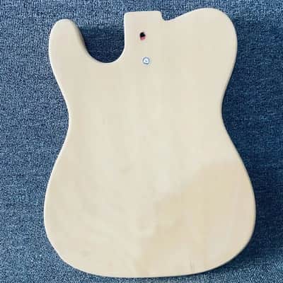 Unfinished Telecaster Style Basswood Guitar Body for DIY Build image 9