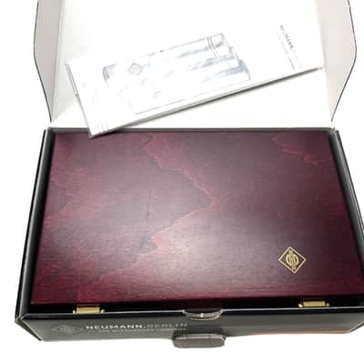 Neumann KM 184 Stereo Set Nickel – Wooden Box /w Accessories image 2