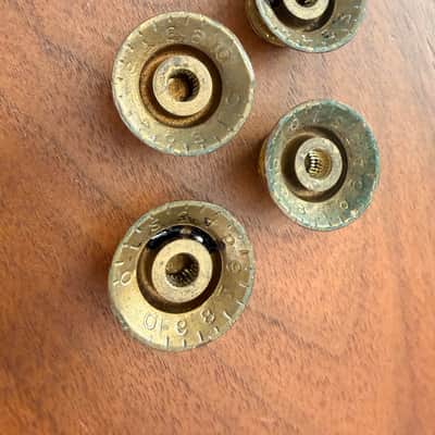 Vintage 60s Gibson reflector knobs (Gold) image 2