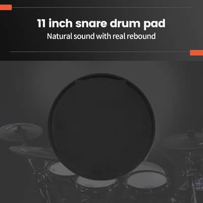 Practice Drum Pad, Drum Practice Pad, Silent Practice Pad for Drumming with Different Playing Surface with 1 Pairs Drum Sticks image 3