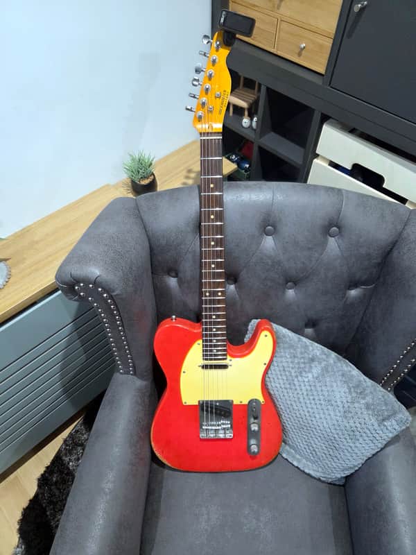 T-Style Nitro Telecaster Partscaster, Vintage-Style Build 2026 - Dakota Red Relic image 1