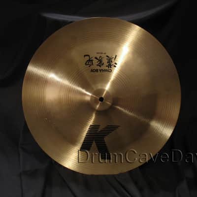 CRACKED 17" K ZILDJIAN CHINA BOY cymbal, BLOCK LETTER, DEMO VIDEO! image 1