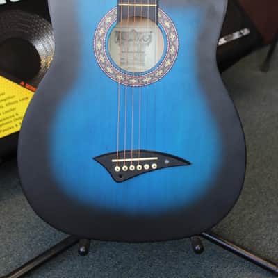 Dean Playmate JBB, acoustic guitar, 3/4 size student guitar Blue Black Burst image 3