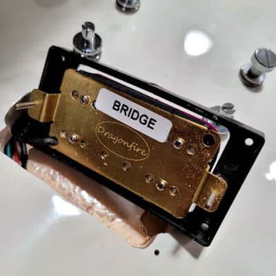 HardLuck Kings Bossman LP Style Electric Guitar in White image 11