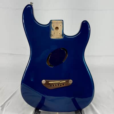 Fender Acoustasonic Deluxe Acoutic Electric Guitar Body 2003 - Blue image 1