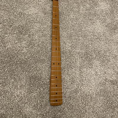 Warmoth Tele Bass Neck (Roasted Maple with Slim Taper) with Schaller BM Light Bass Tuners image 2