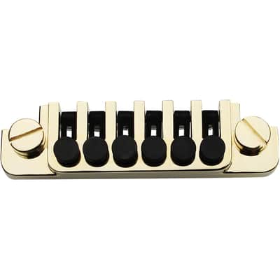 Guitar TP-6 Bridge Stop Bar - Vintage 70's Bridges Tailpiece with Studs and Inserts Replacement Compatible with LP Les Paul SG ES 6 String Electric Guitar(Golden) image 3