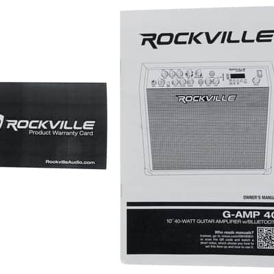 Rockville G-AMP 40 Guitar Combo Amplifier Bluetooth/Mic In/USB/Footswitch+Stand image 24