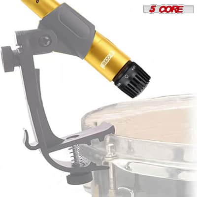 5 Core 9 Piece Drum Microphone Set w Kick Bass, Tom/Snare and Condenser Hi Hat & Cymbals Mics image 14