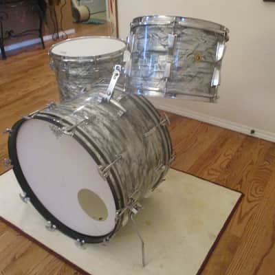 Vintage Ludwig Super Drums, Sky Blue Pearl, Date Stamped 1967 - Outstanding! image 3
