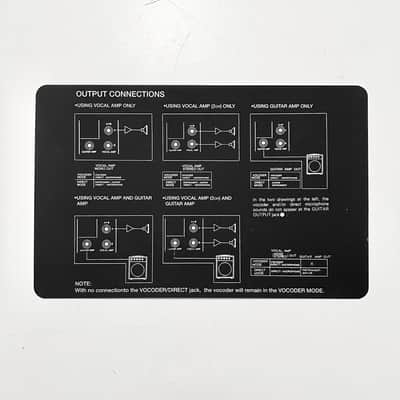 Roland SVC-350 Vocoder - Topcase Sticker (Replica)