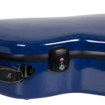Crossrock CRF2020-00012NVBL Acoustic Guitar Fiberglass Case for Martin 000 Style - Navy Blue image 5