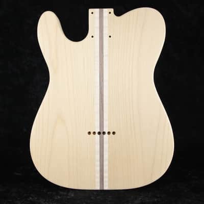 Grail ~ Thinline Telecaster Body ~ 3lbs 11oz ~ Flame Maple ~ Alder & Walnut ~ Unfinished image 6
