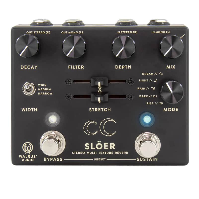 Walrus Audio - SLOER - Stereo Ambient Reverb Pedal - Black image 1