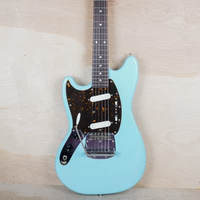Fender MG69-LH Mustang '69 Reissue Left Handed MIJ 2012 Sonic Blue Japan w/ Gig Bag image 2