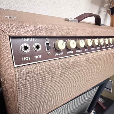 Bluetron Blueverb Hand Wired Tube Guitar Head 00’s - Brown Bild 5