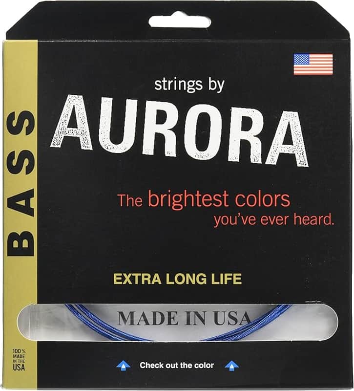 Aurora Bass Strings 4 Gauge (Blue) 45-65-85-105 Made in and Shipped from the USA 🇺🇸🇺🇸 image 1