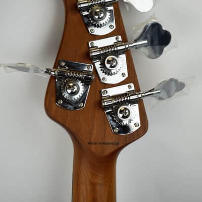 Sterling by Music Man StingRay RAY34SM Spalted Maple Sunburst Active 3 Band EQ image 8