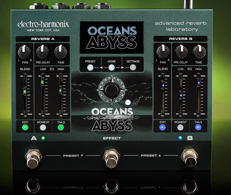 Electro-Harmonix Oceans Abyss Advanced Reverb Laboratory