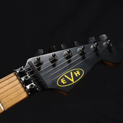 EVH Striped Series Frankenstein Frankie Electric Guitar - Black with Yellow Stripes, Relic 107 image 11