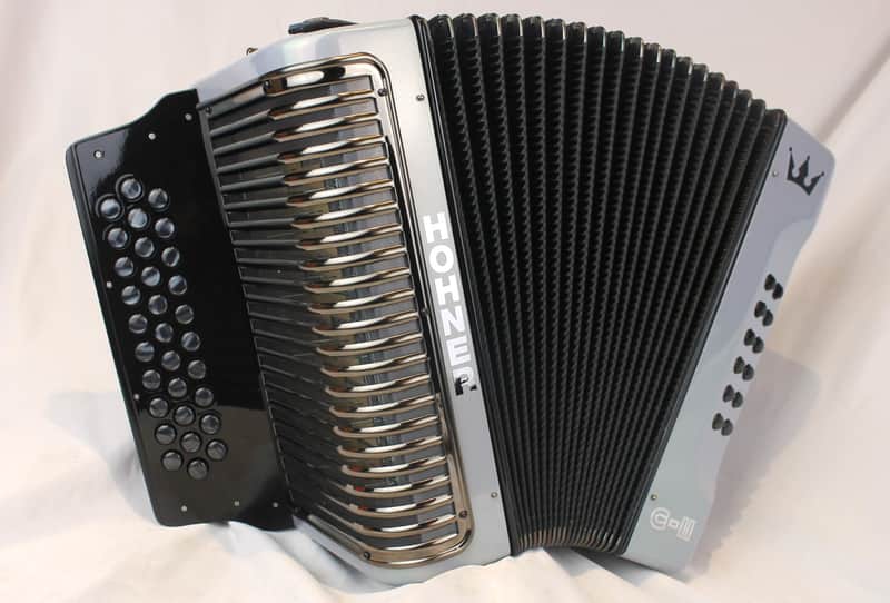 NEW Silver Hohner Corona II C-II MIG Diatonic Button Accordion FBbEb Fa MM 31 12 Made in Germany image 1
