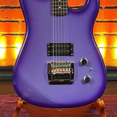 Rare 1987 Hohner Professional ST Metal 1H Violet Burst Electric Guitar - Korea image 2