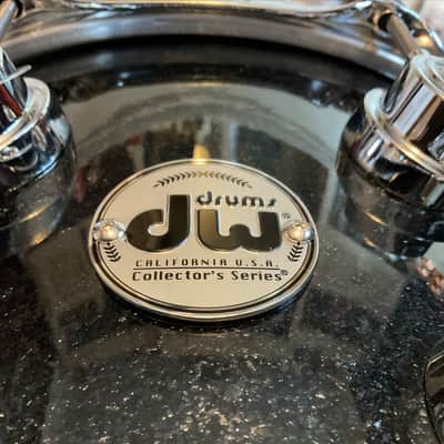 DW Collector’s Series 8x14” Oak Shell Gun Metal Sparkle Glass W/Chrome HW image 4