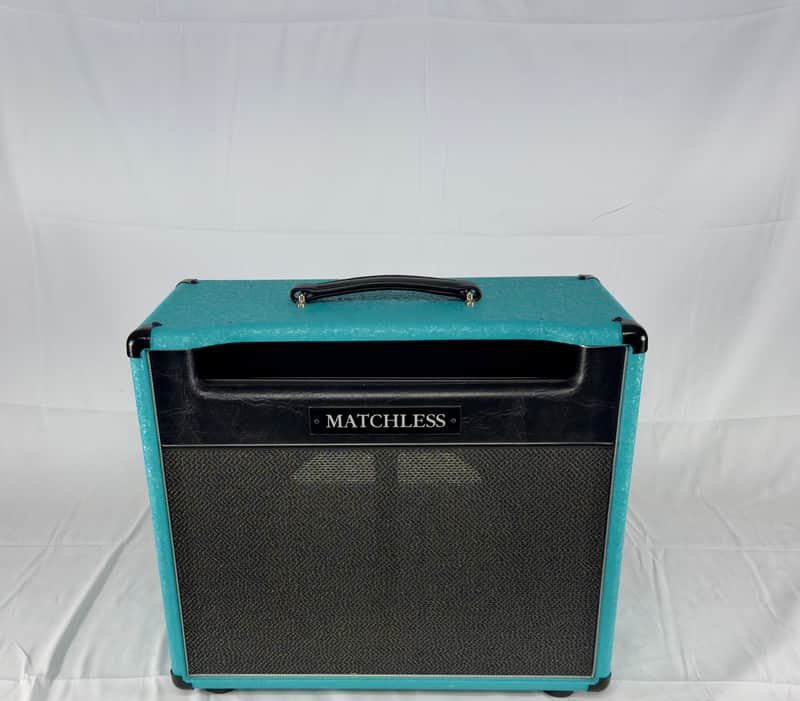 Matchless Unloaded 1x12 Cabinet - Blue Tolex image 1