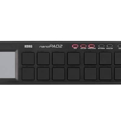 Korg nanoPAD2 Slim-Line USB Pad Controller - Black image 1