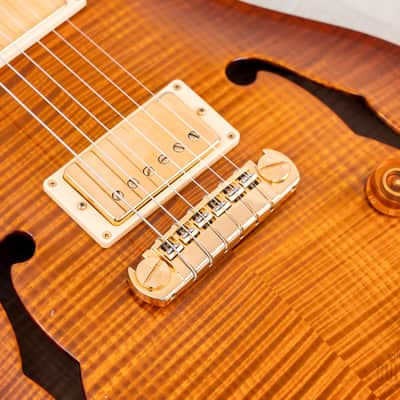2004 Paul Reed Smith Hollowbody II Piezo Artist Package Violin Amber Burst w/ Case, Tags image 8