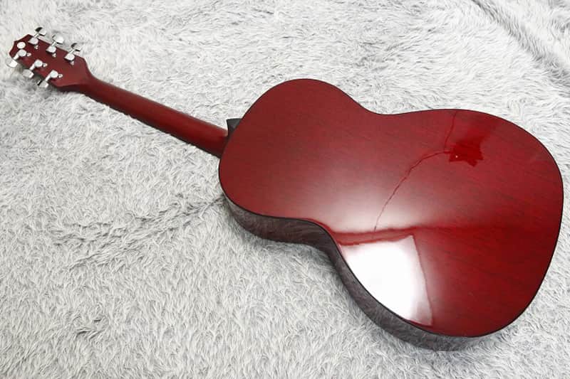 タカミネT-P2 STR？ TAKAMINE T Series T-P2 See through Red PARLOR type body 630mm