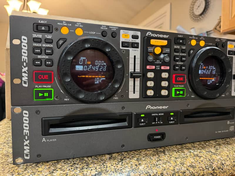 Pioneer CMX-3000 Dual Twin CD Deck Professional DJ CDJ Player