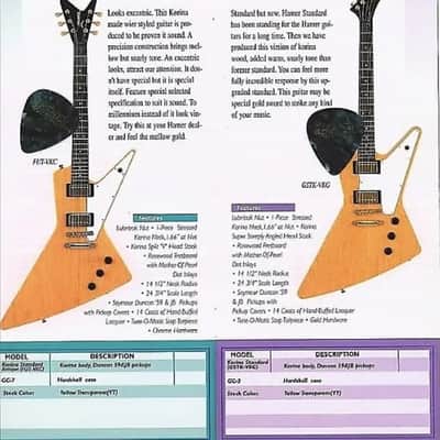 Hamer USA Standard Futura 1999 - Natural Korina FUT-VKC image 15