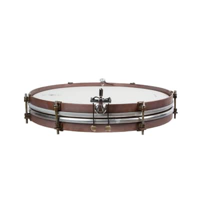 A&F Drum Co. 14” Brass Pancake Snare - Raw Patina image 3