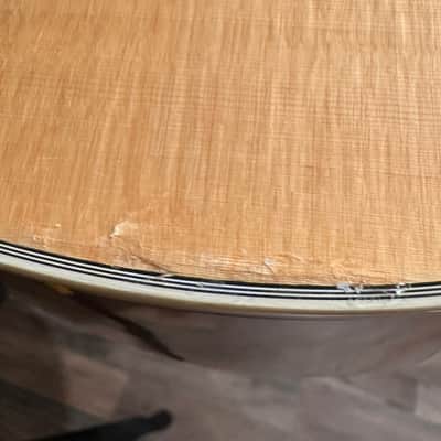 Guild F-250E Deluxe Blonde 6 String Acoustic Electric Guitar - Natural image 10