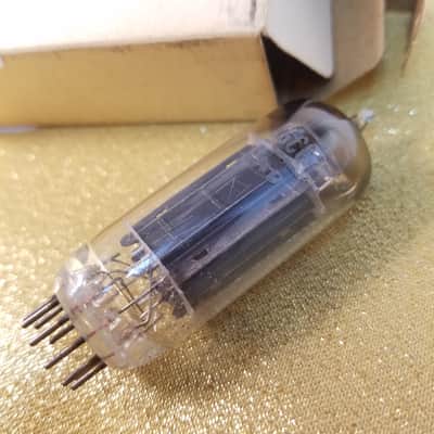 RCA 6CG7 tNOS AT1000 TESTED Vacuum Tube T1 blackplate dual triode 1954-1959 image 1