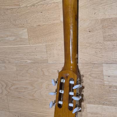 Fretless 3/4 Sized Classical Guitar with Pyrography Neck image 19